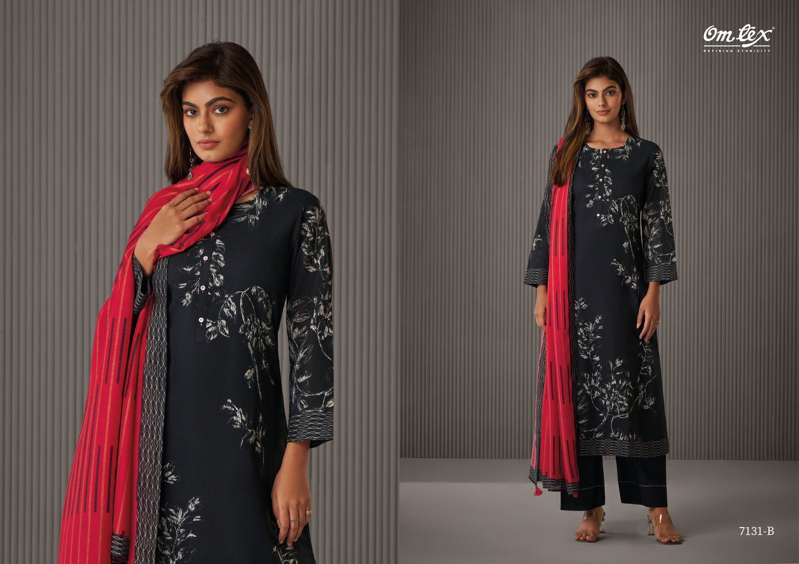 Nimrani By Omtex Linen Cotton Printed Salwar Kameez Suppliers In India